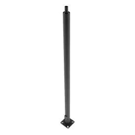 10 ft Light Pole With Base, 4 in Round Shaft, 11 Gauge Thickness, Welded Tenon, Bronze Finish