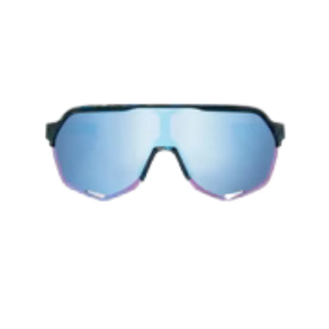 100% S2 - Black Holographic - HIPER Blue Multilayer Mirror Lens