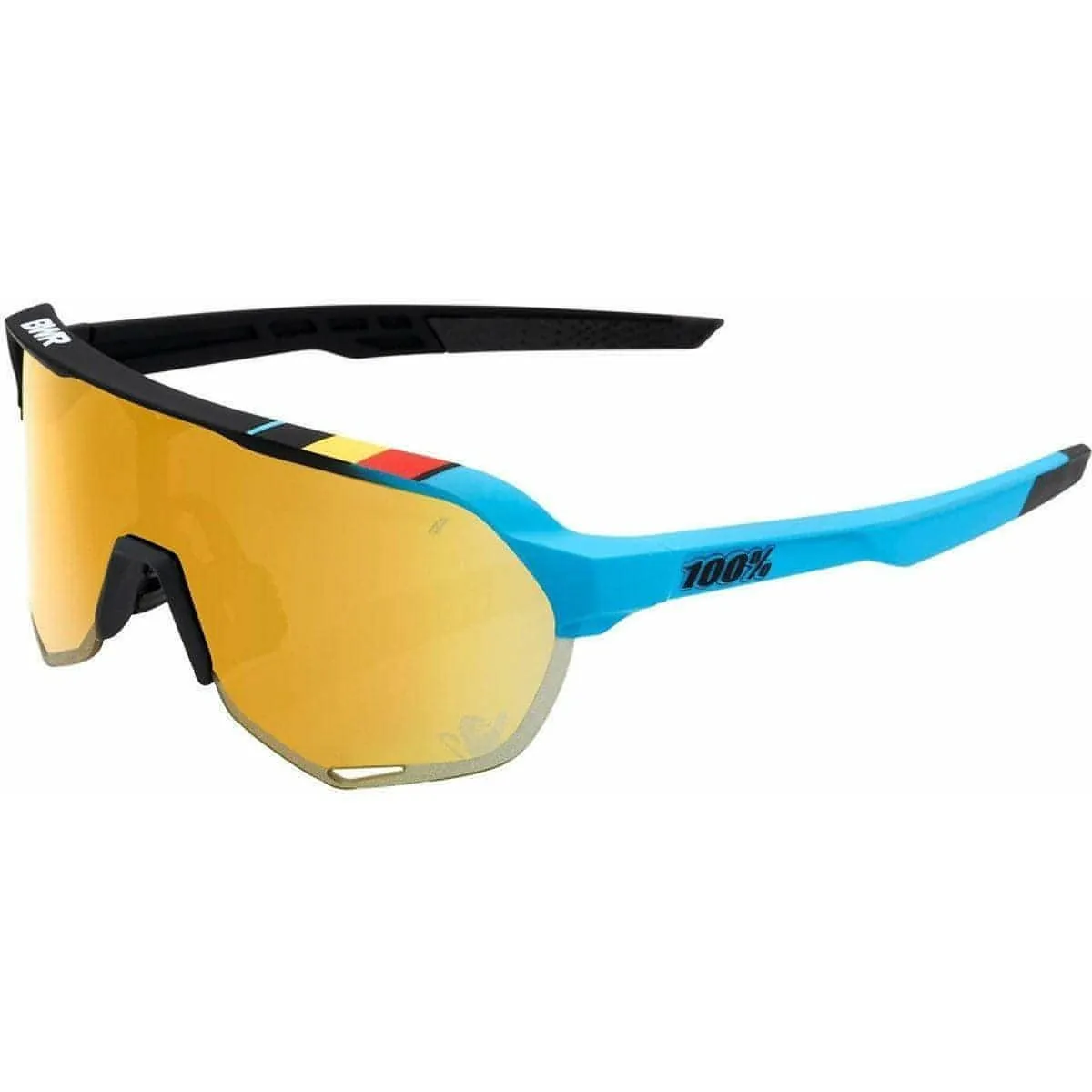 100% S2 Cycling Sunglasses - BWR Black