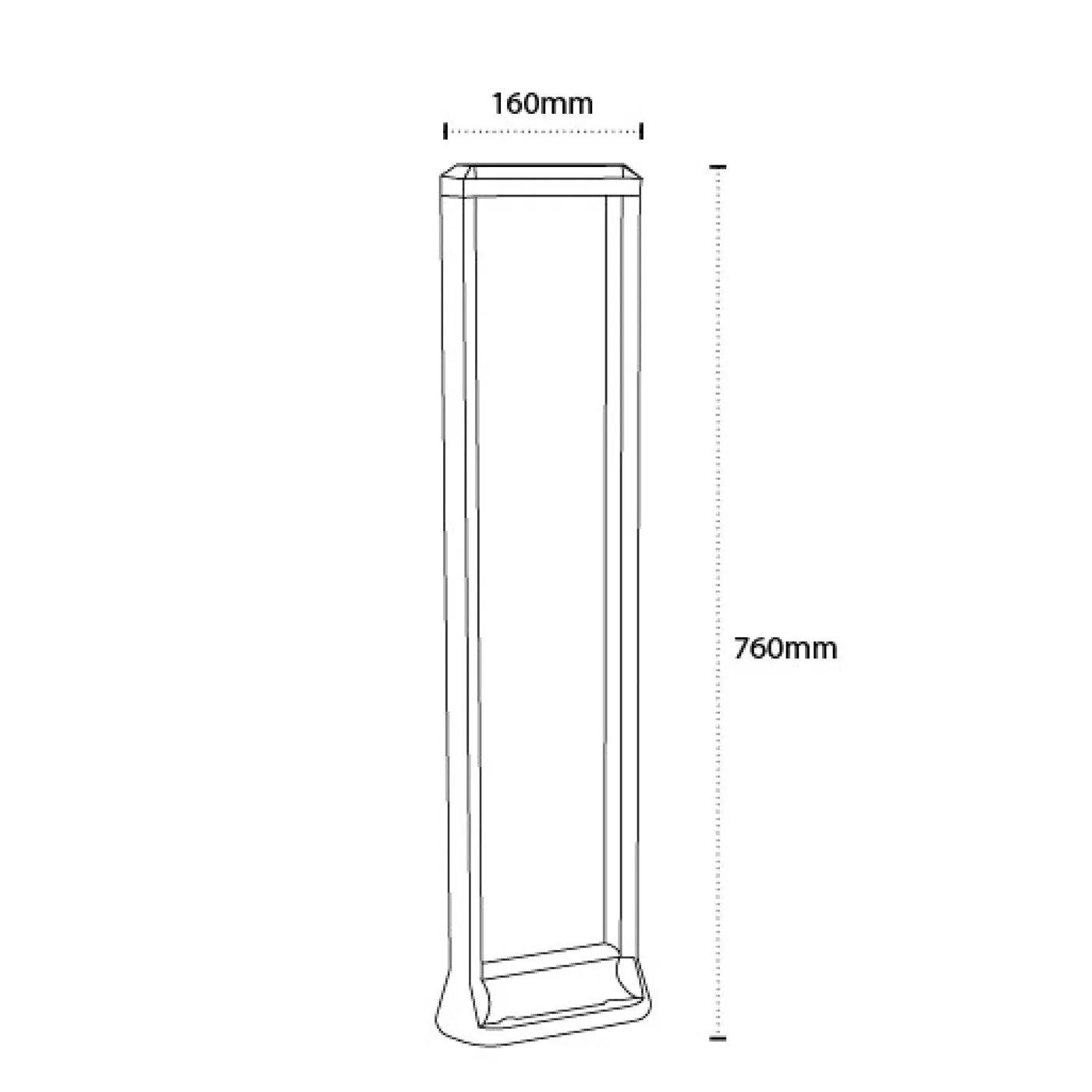 10202-12w-750mm 12w Garden Bollards