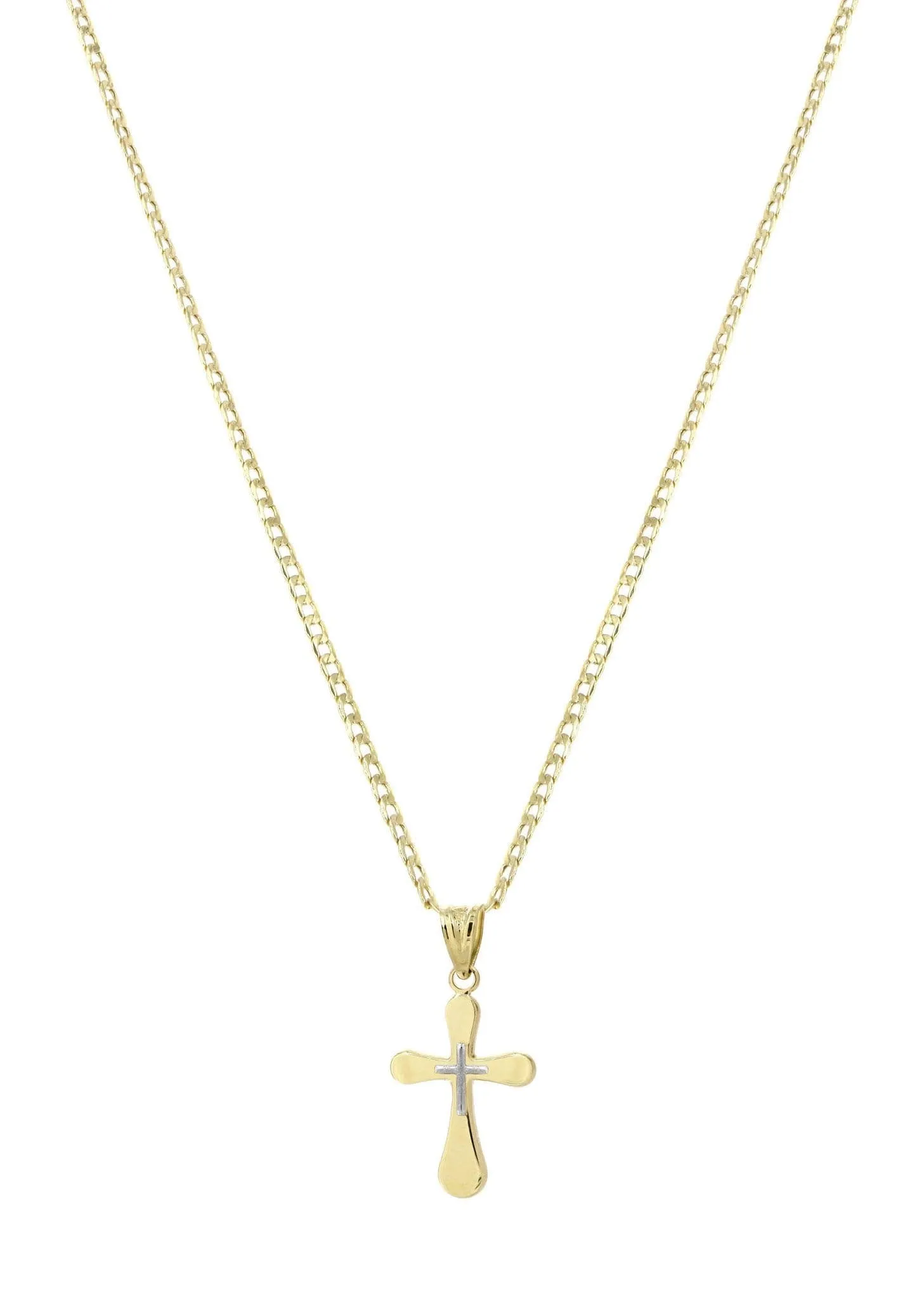 10K Gold Crucifix / Cross  Necklace For Men | 5.4 Grams