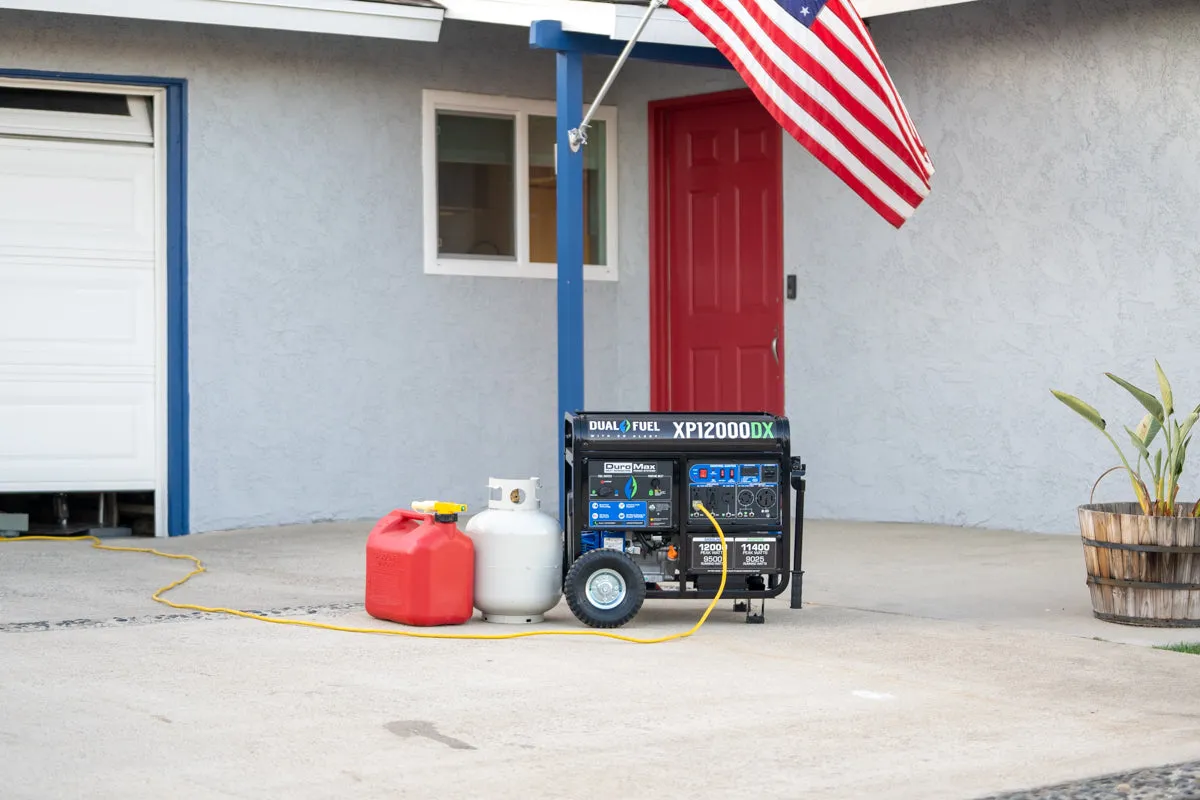 12,000 Watt Dual Fuel Portable Generator w/ CO Alert