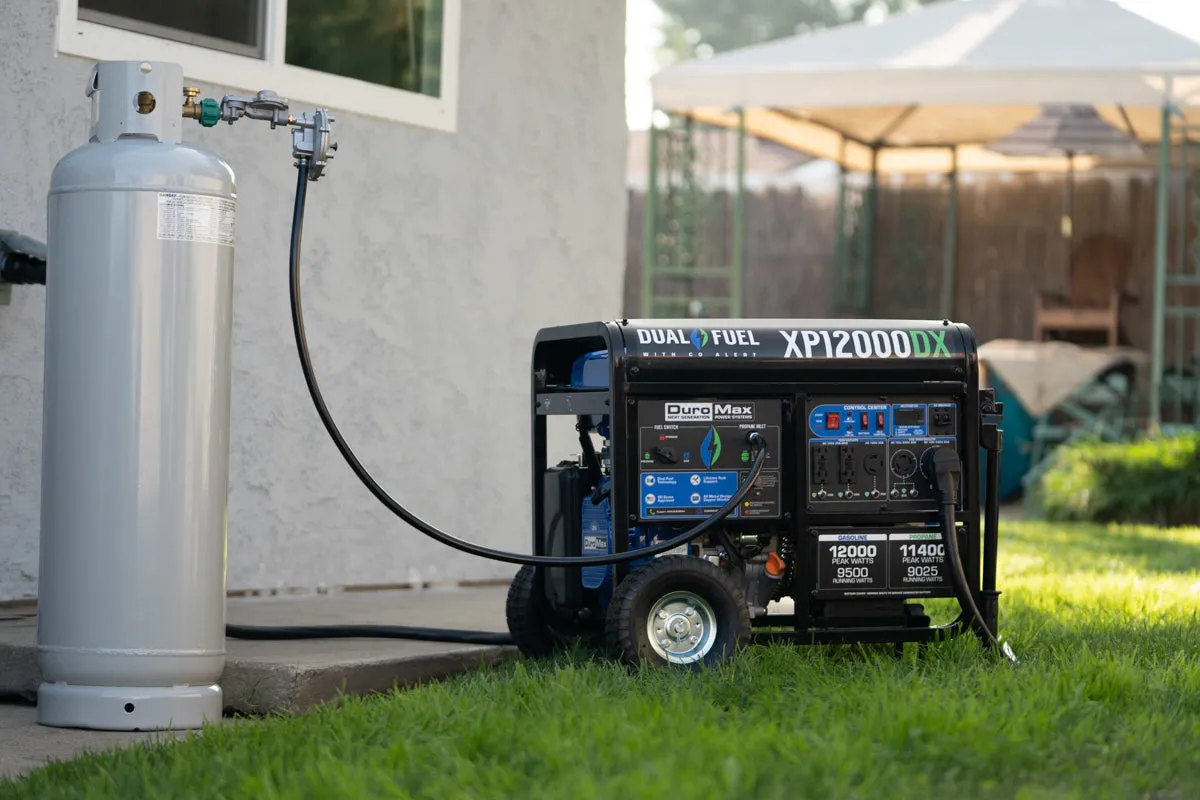 12,000 Watt Dual Fuel Portable Generator w/ CO Alert