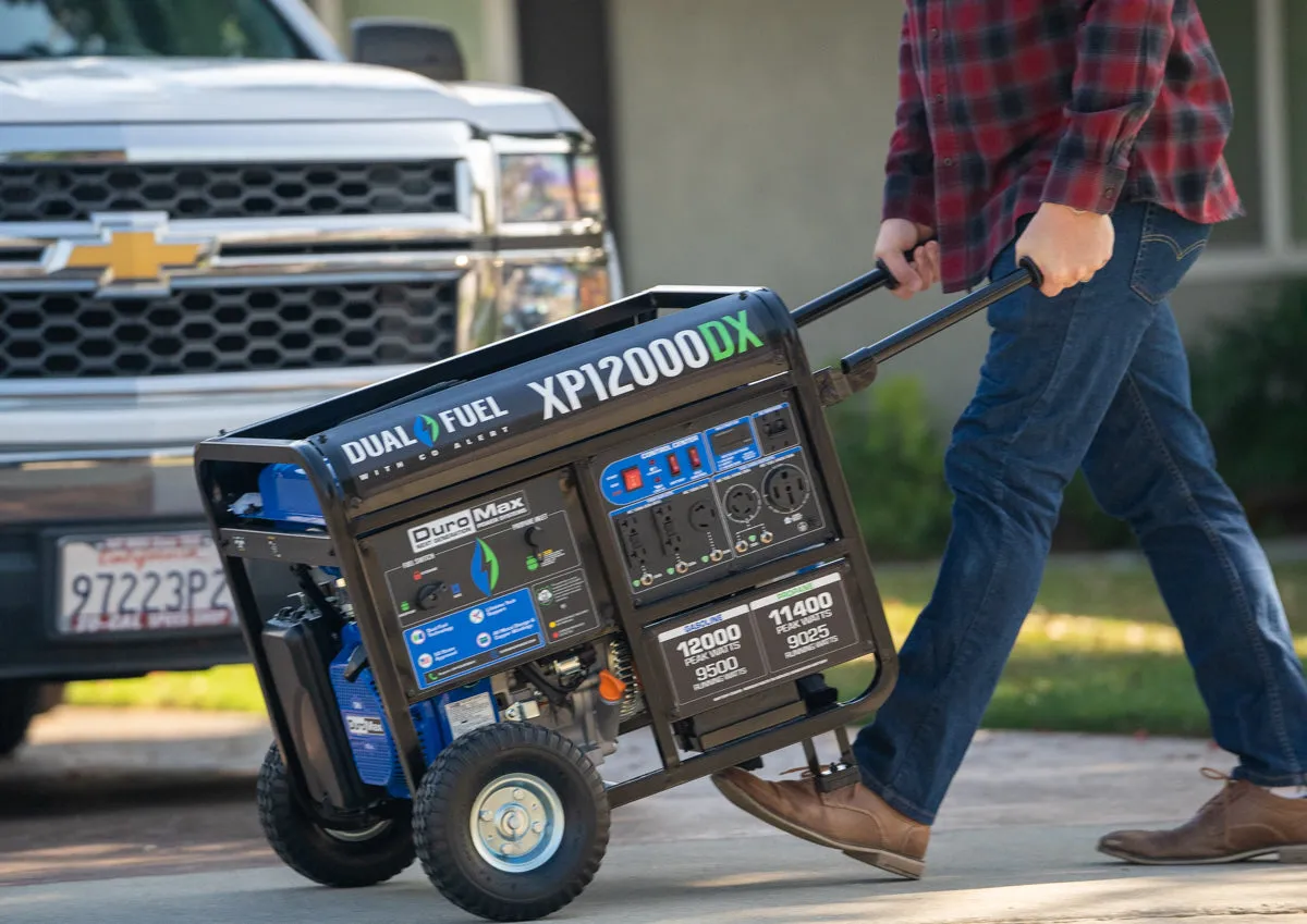 12,000 Watt Dual Fuel Portable Generator w/ CO Alert