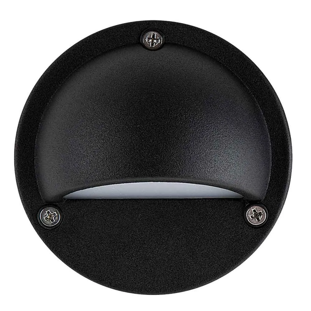 12V LED Round Deck Light Aluminum Black Finish