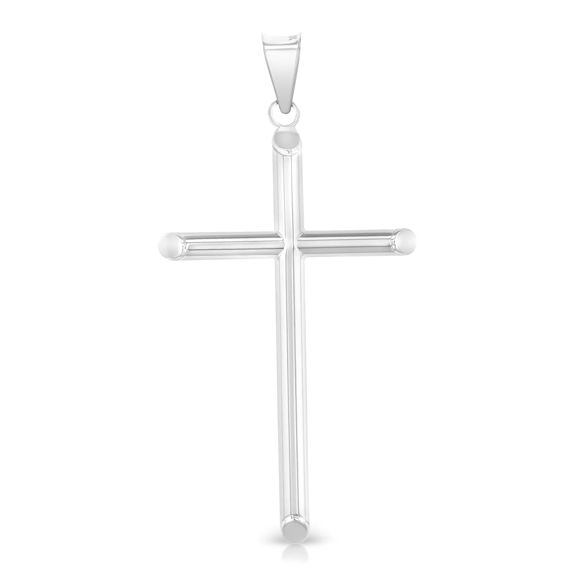 14K Gold Cross Pendant with 1.8mm Singapore Chain