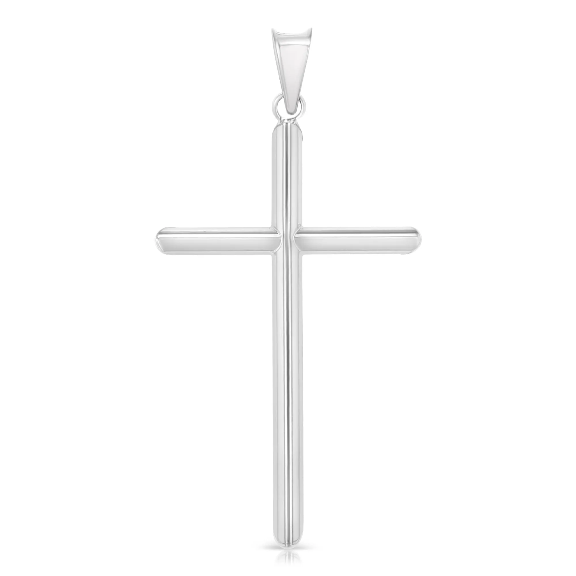 14K Gold Cross Pendant with 1.8mm Singapore Chain