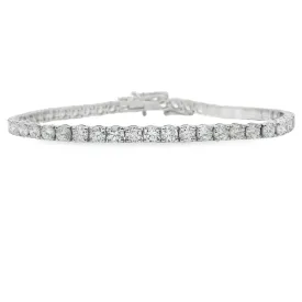 14K White Gold Lab Grown Diamond Tennis Bracelet - 7.00ctw