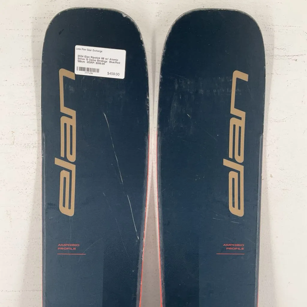 2024 Elan Ripstick 88 w/ Atomic Strive 13 Demo Bindings