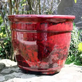 33cm Ardente Planter Ruby Red Plant Pot