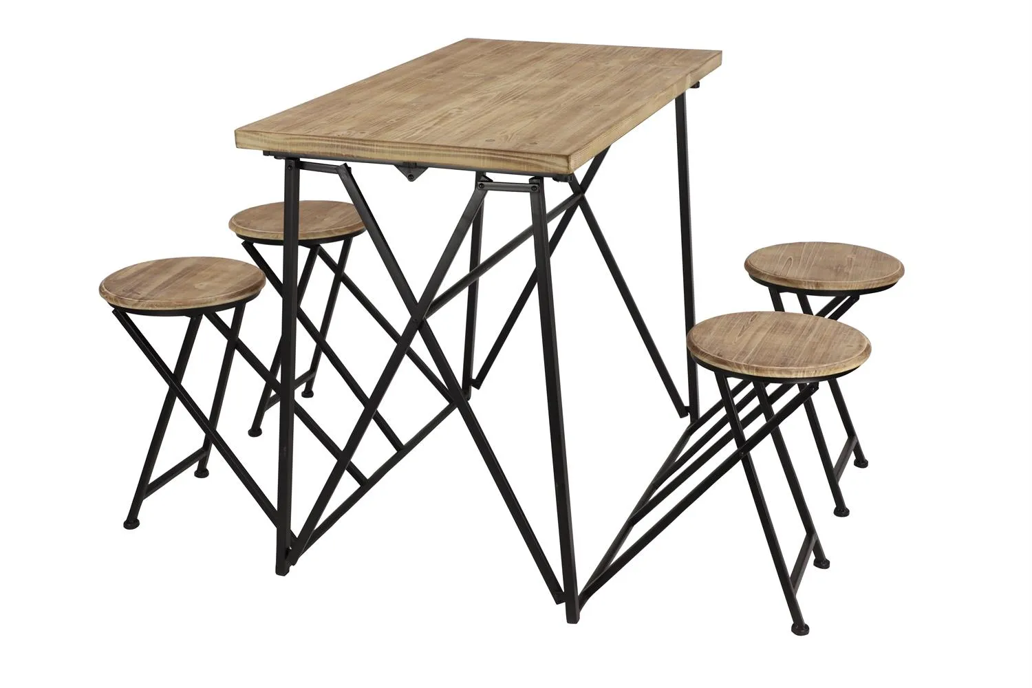 43668 Folding Table in Light Brown