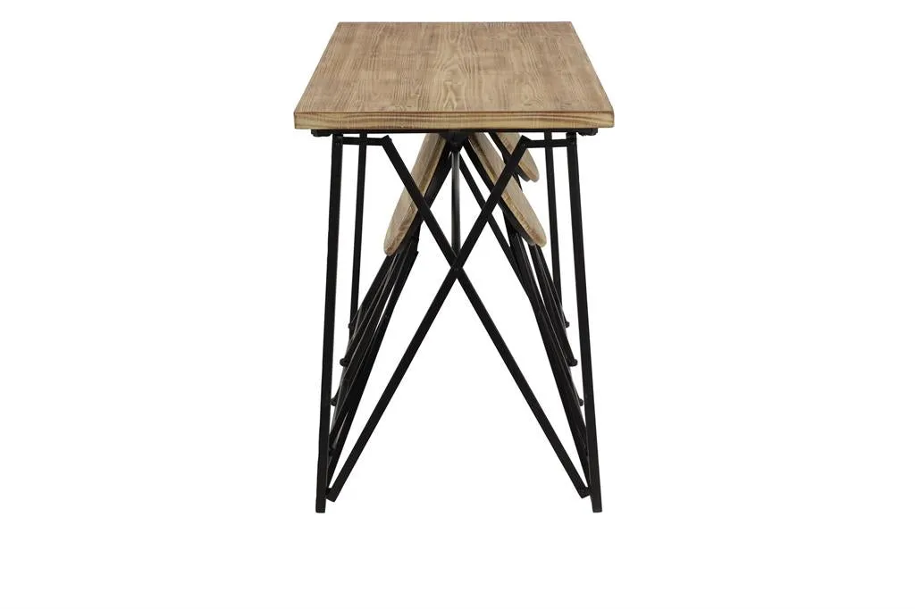 43668 Folding Table in Light Brown