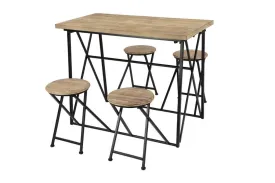 43668 Folding Table in Light Brown