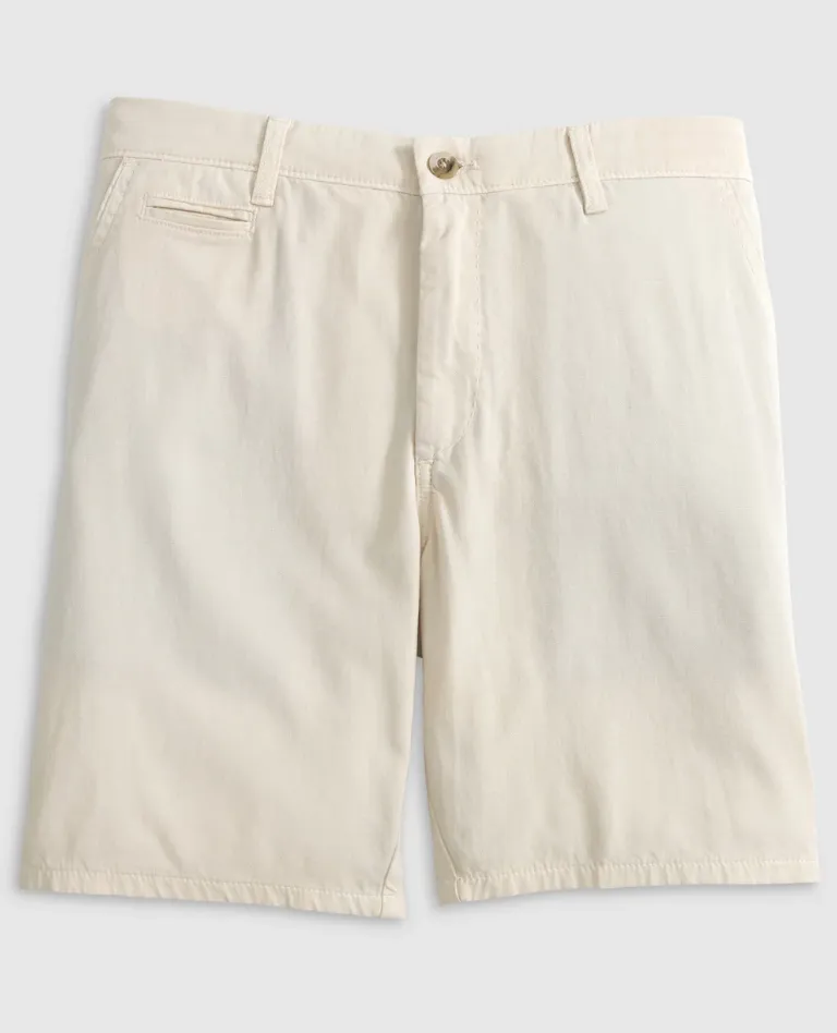 8" Nassau Cotton Blend Shorts Stone