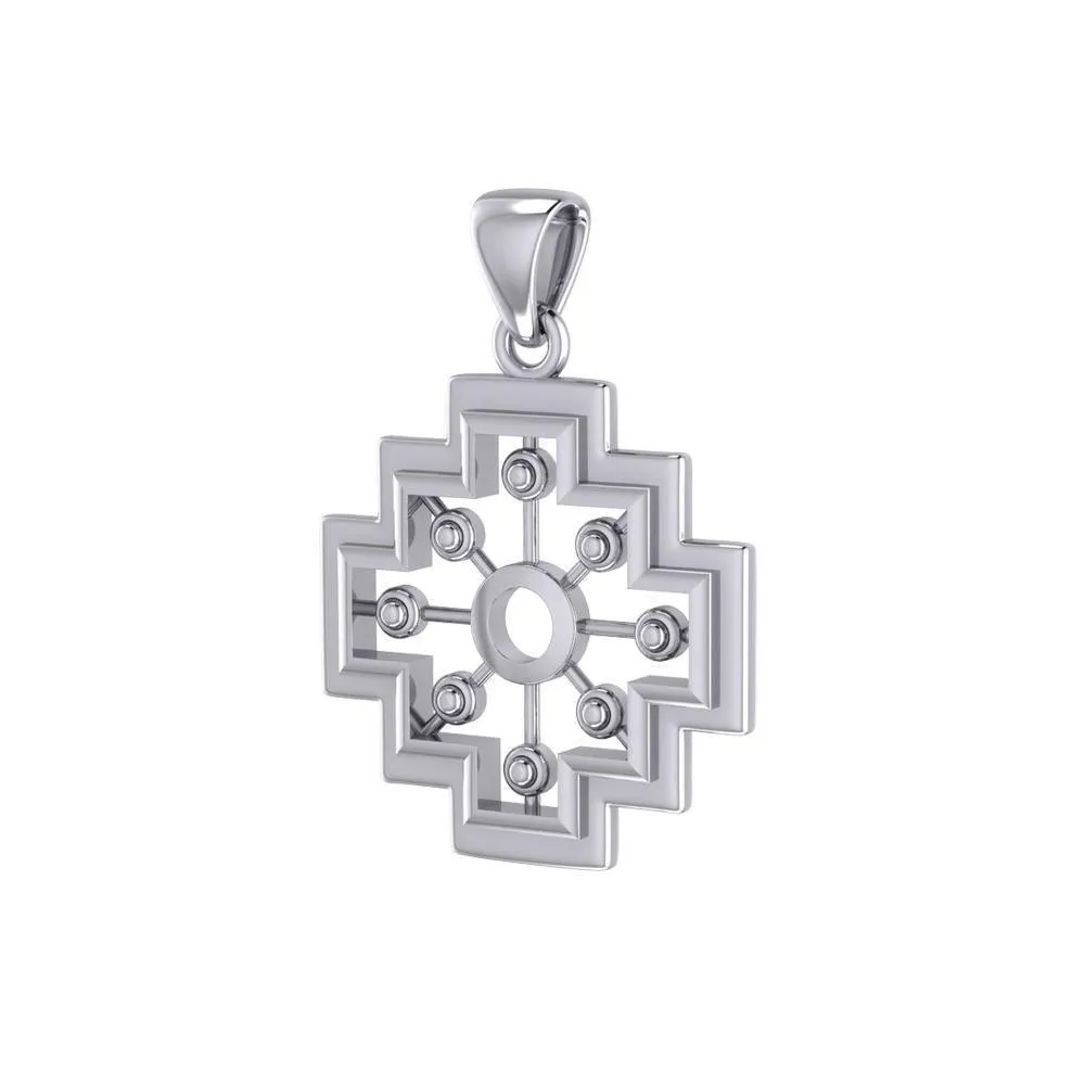 A symbol of the old cultures ~ Sterling Silver Inka Cross Pendant TPD5148