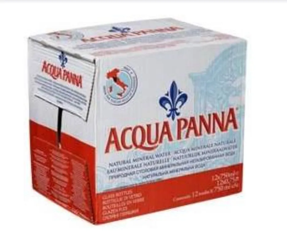 Acqua Panna Natural Spring Water 1liter/Glass Bottles (Case of 12)