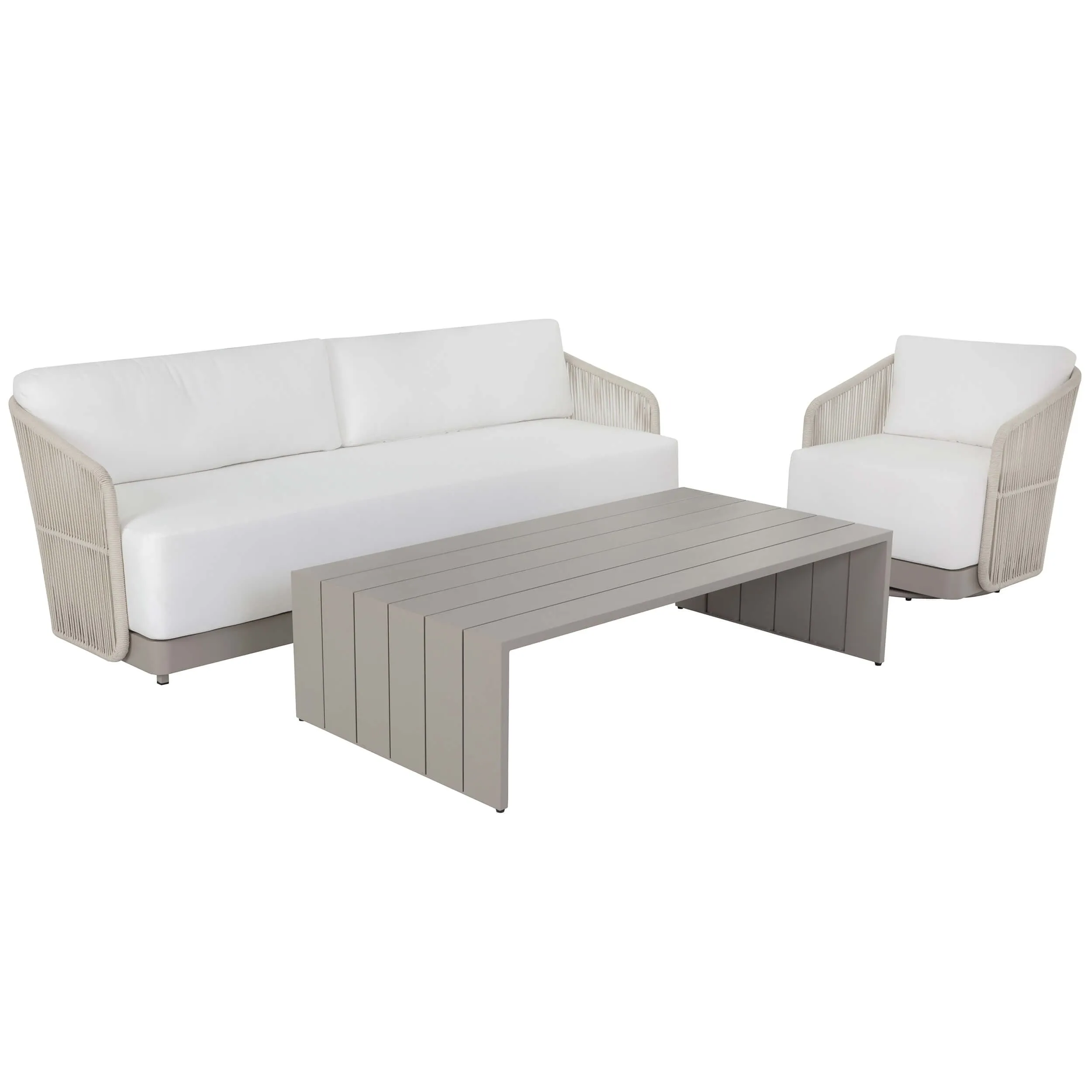 Allariz Outdoor Sofa, Stinson White