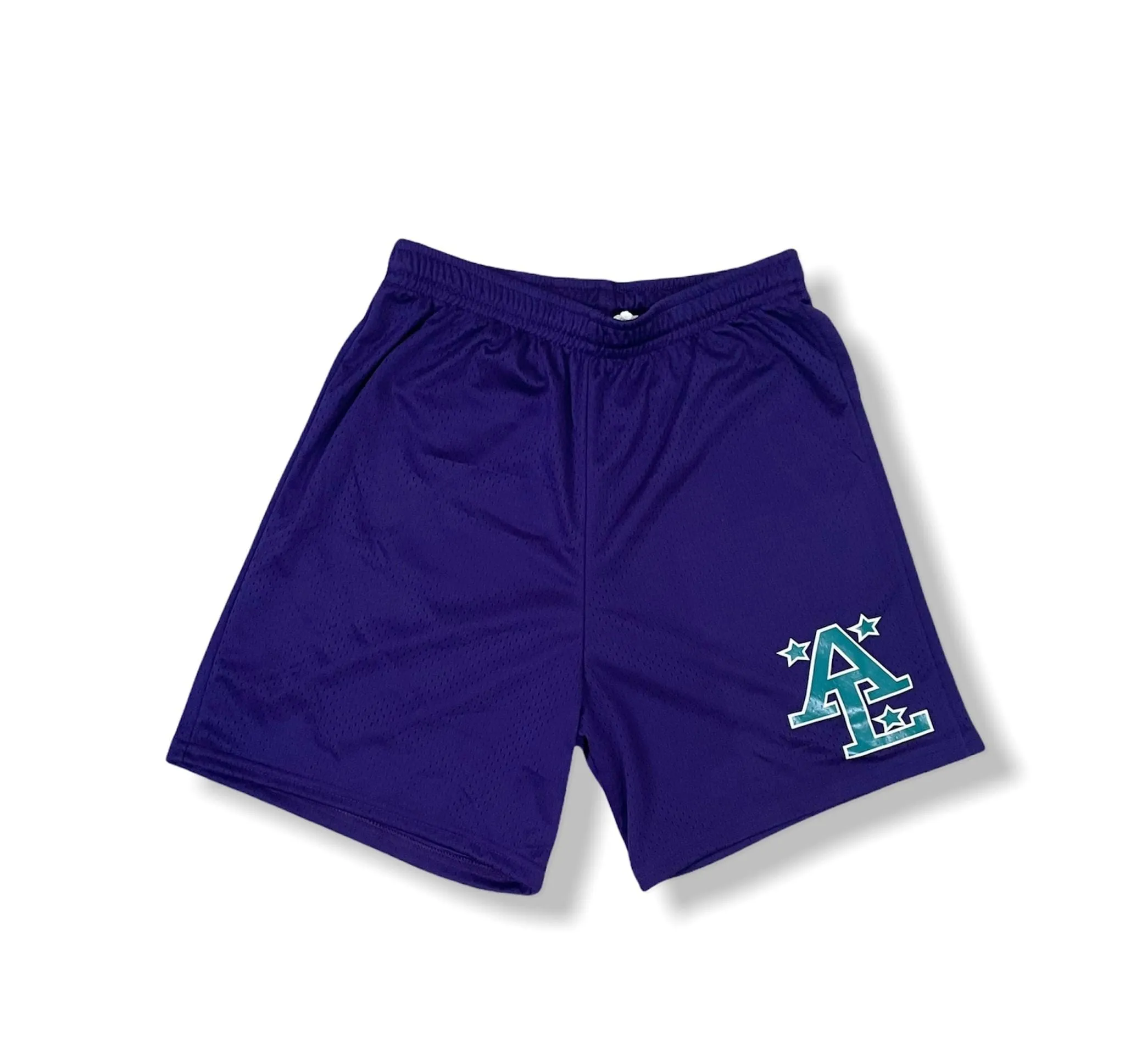 ALLIVIR LEAGUE F/W MESH BASKETBALL SHORTS PURPLE