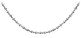 Alternating Diamonds Diamond Necklace with 8.86 ct.(finished) 2.2mm, 3.2mm