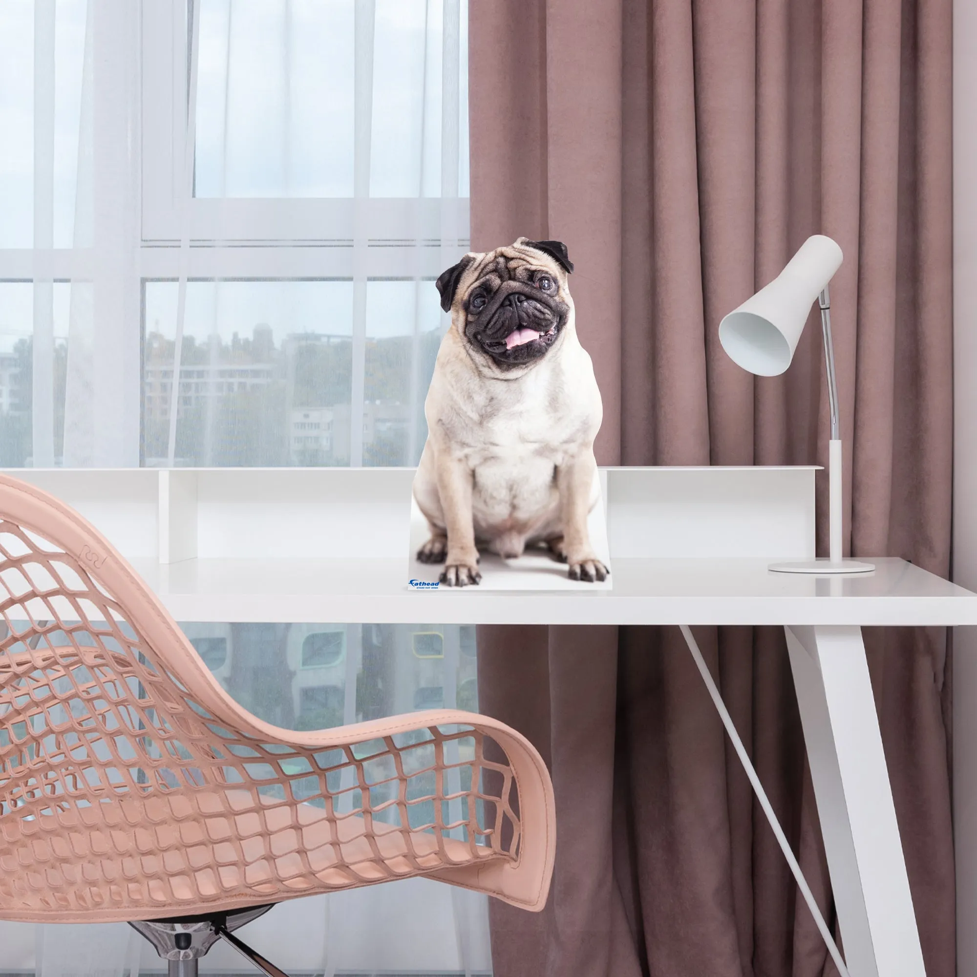 Animals: Pug Mini Cardstock Cutout - Stand Out