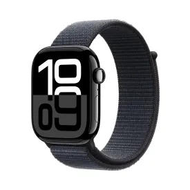 Apple Watch Series 10 GPS 46mm Jet Black Aluminium Case with Ink Sport Loop