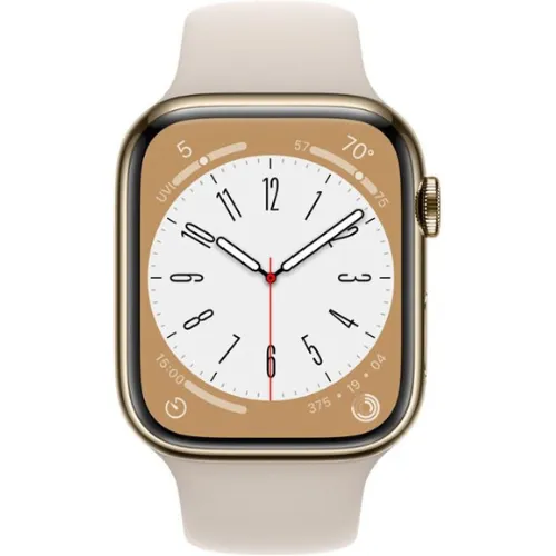 Apple Watch Series 8 45MM (GPS   Cellular) - Gold Stainless Steel