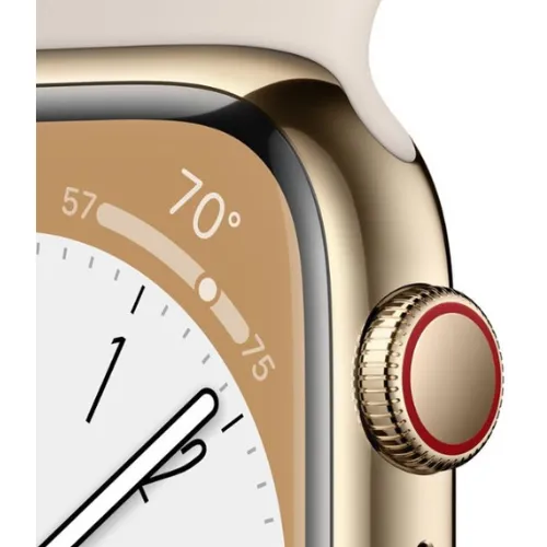 Apple Watch Series 8 45MM (GPS   Cellular) - Gold Stainless Steel