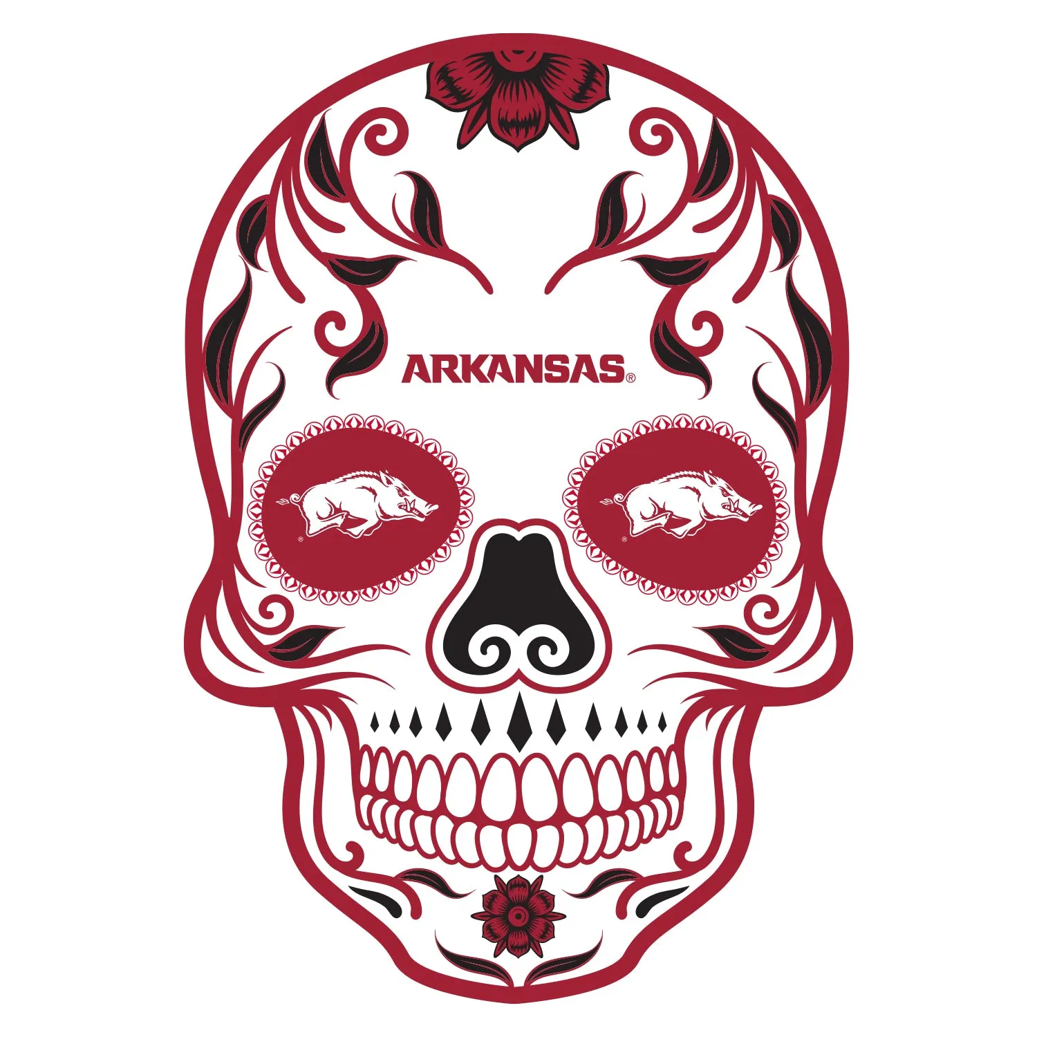 Arkansas Razorbacks:   Outdoor Skull        - Officially Licensed NCAA    Outdoor Graphic