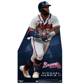 Atlanta Braves: Michael Harris II Mini Cardstock Cutout - Officially Licensed MLB Stand Out