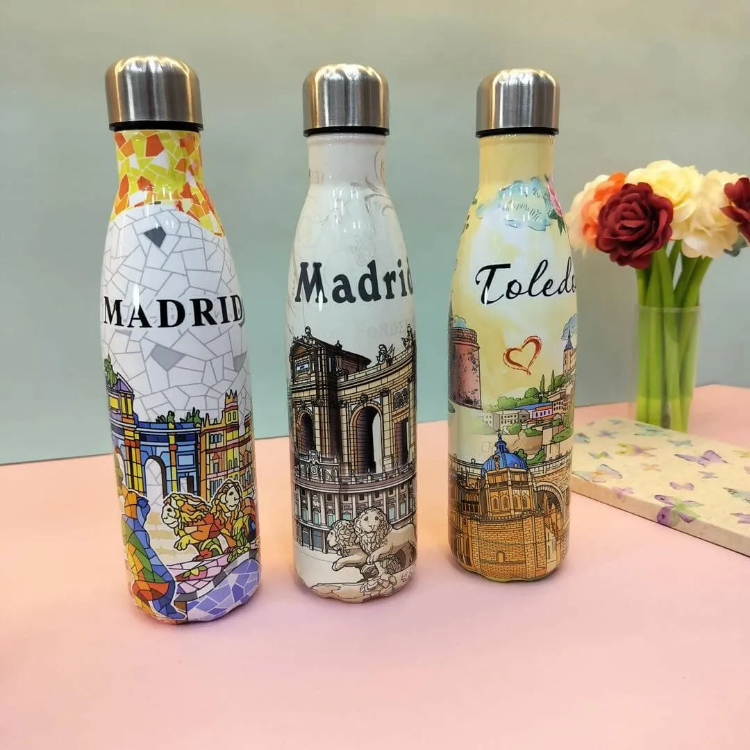 Attractive Madrid design Water bottle (500ml)