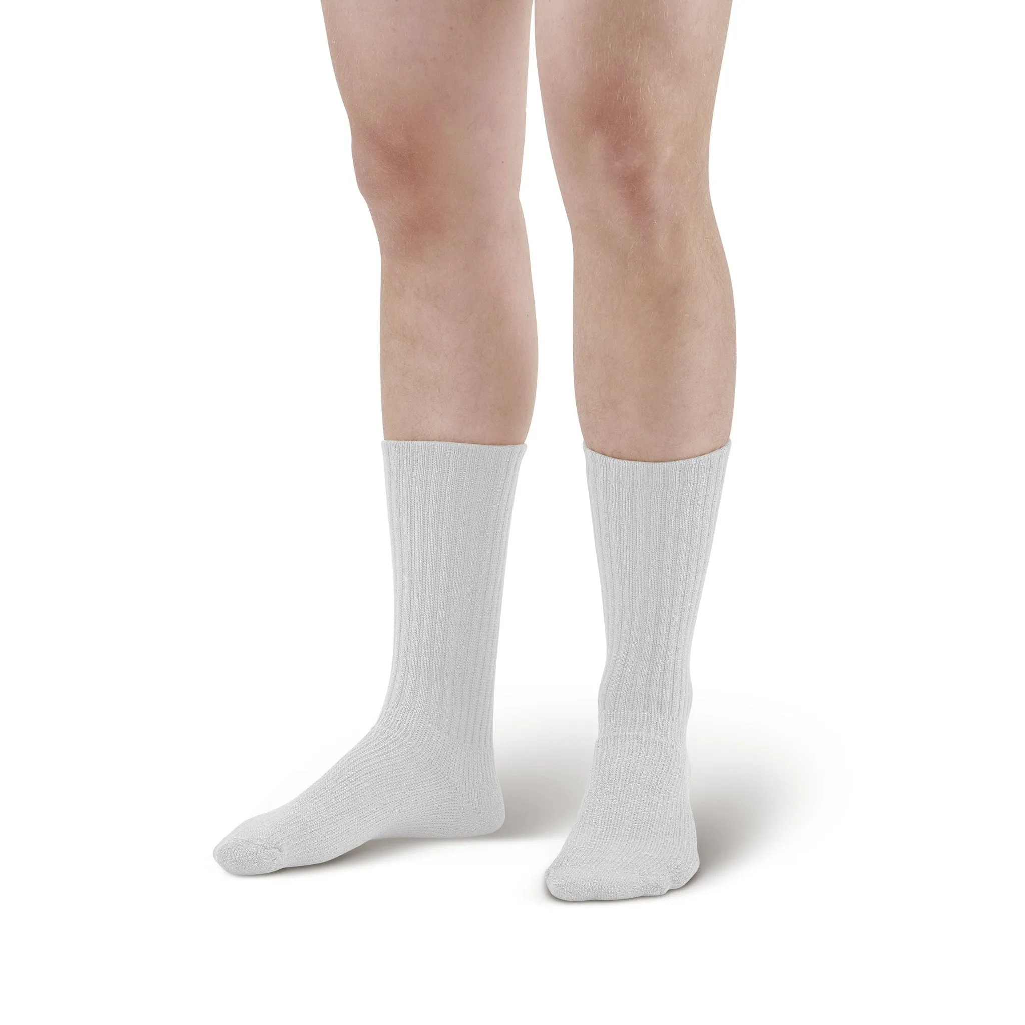 AW Style 195 E-Z Walker Sport Crew Socks - 8-15 mmHg