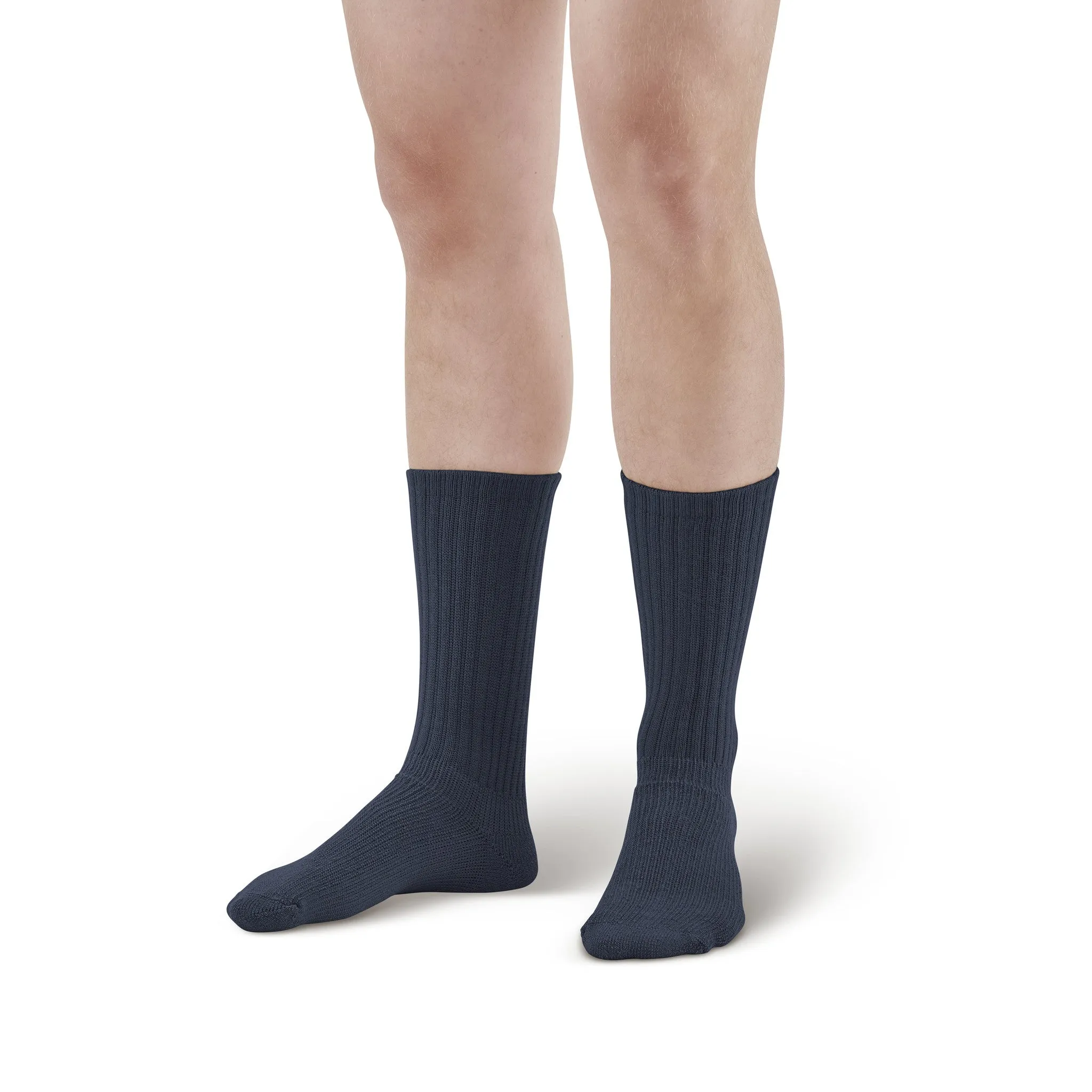 AW Style 195 E-Z Walker Sport Crew Socks - 8-15 mmHg