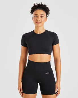 Balance V3 Seamless Crop Top - Black