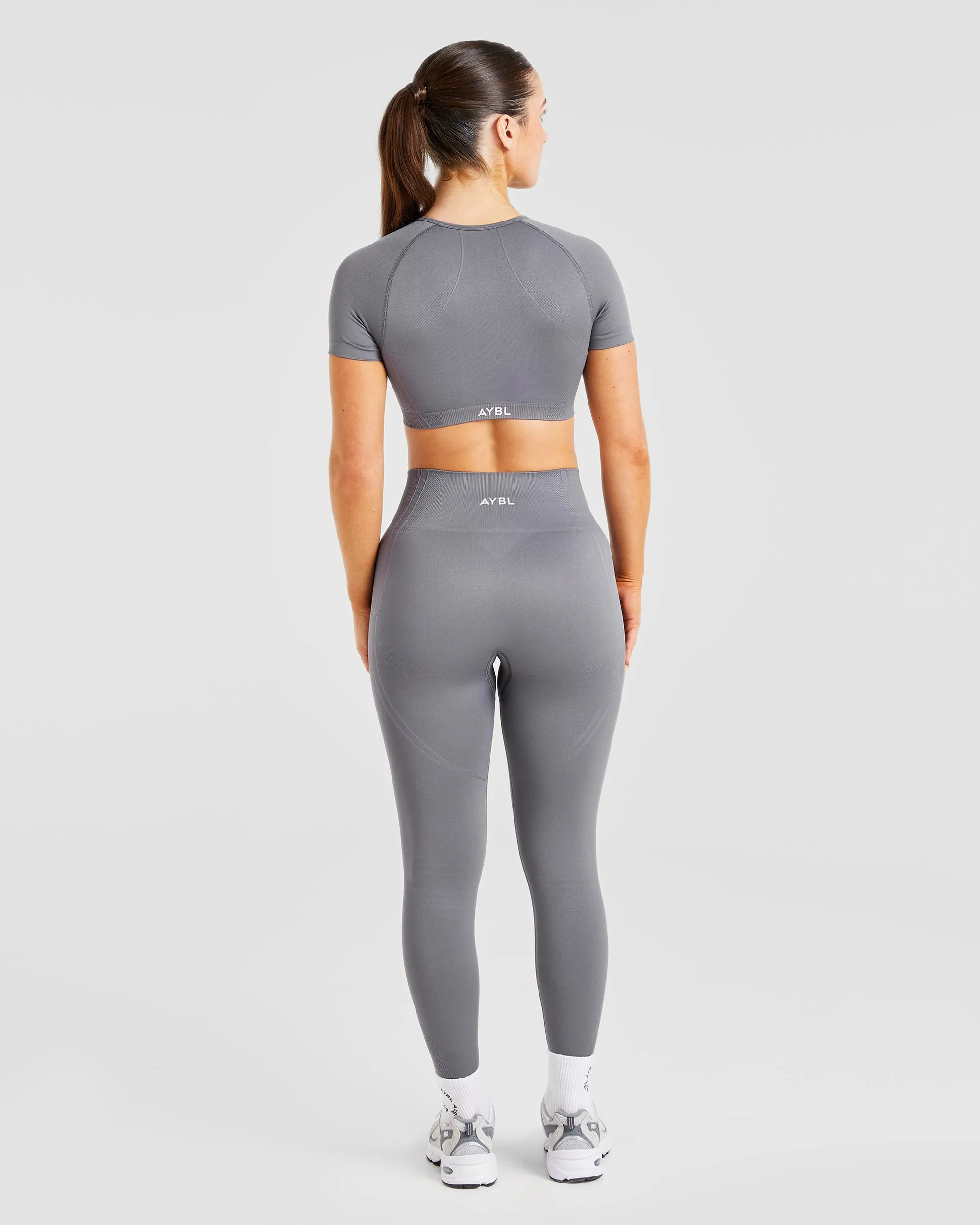 Balance V3 Seamless Crop Top - Charcoal Grey