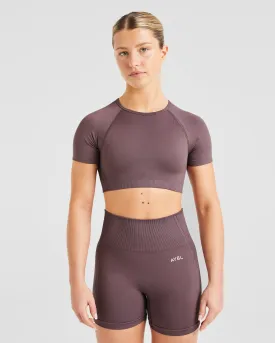 Balance V3 Seamless Crop Top - Coffee Bean