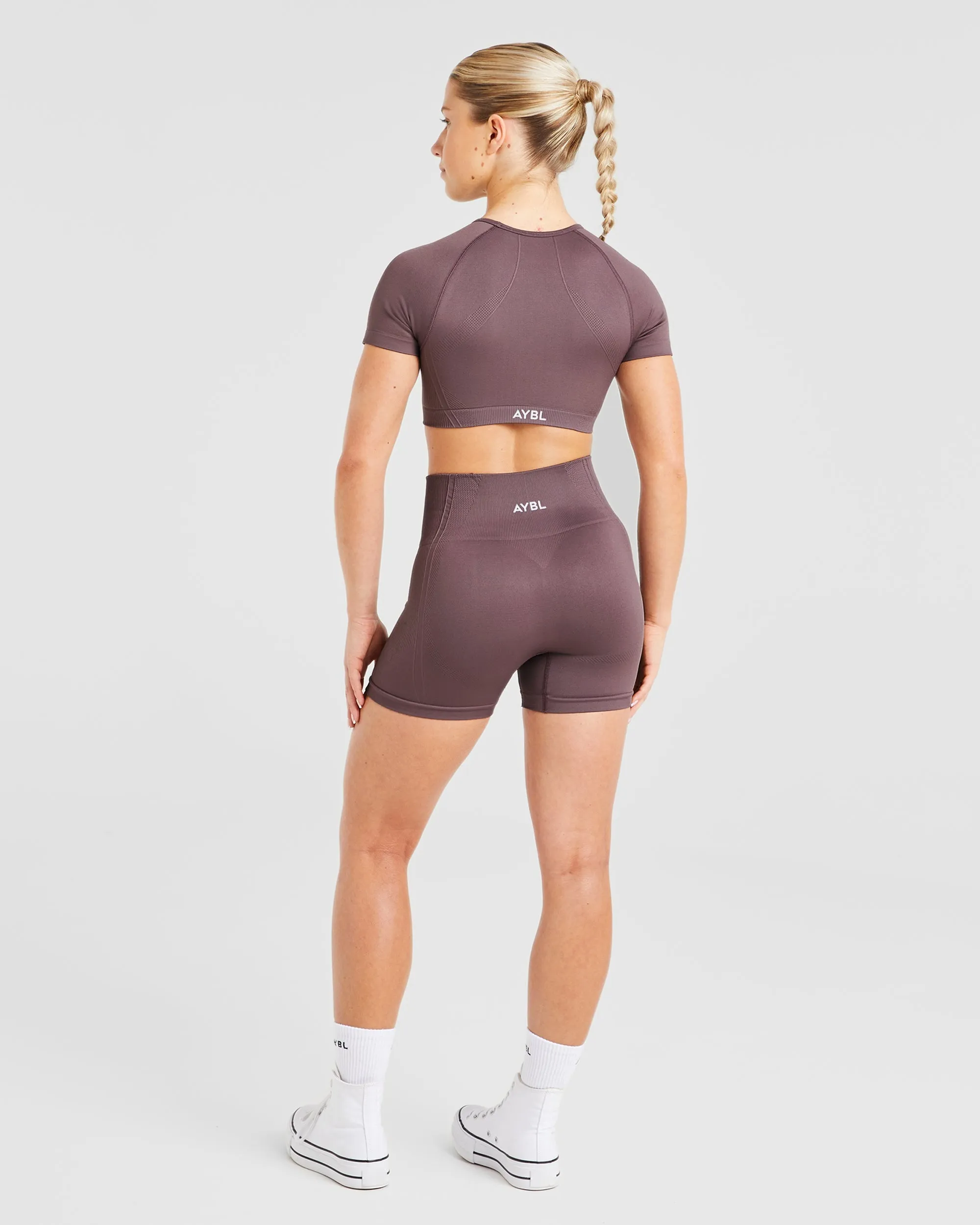 Balance V3 Seamless Crop Top - Coffee Bean