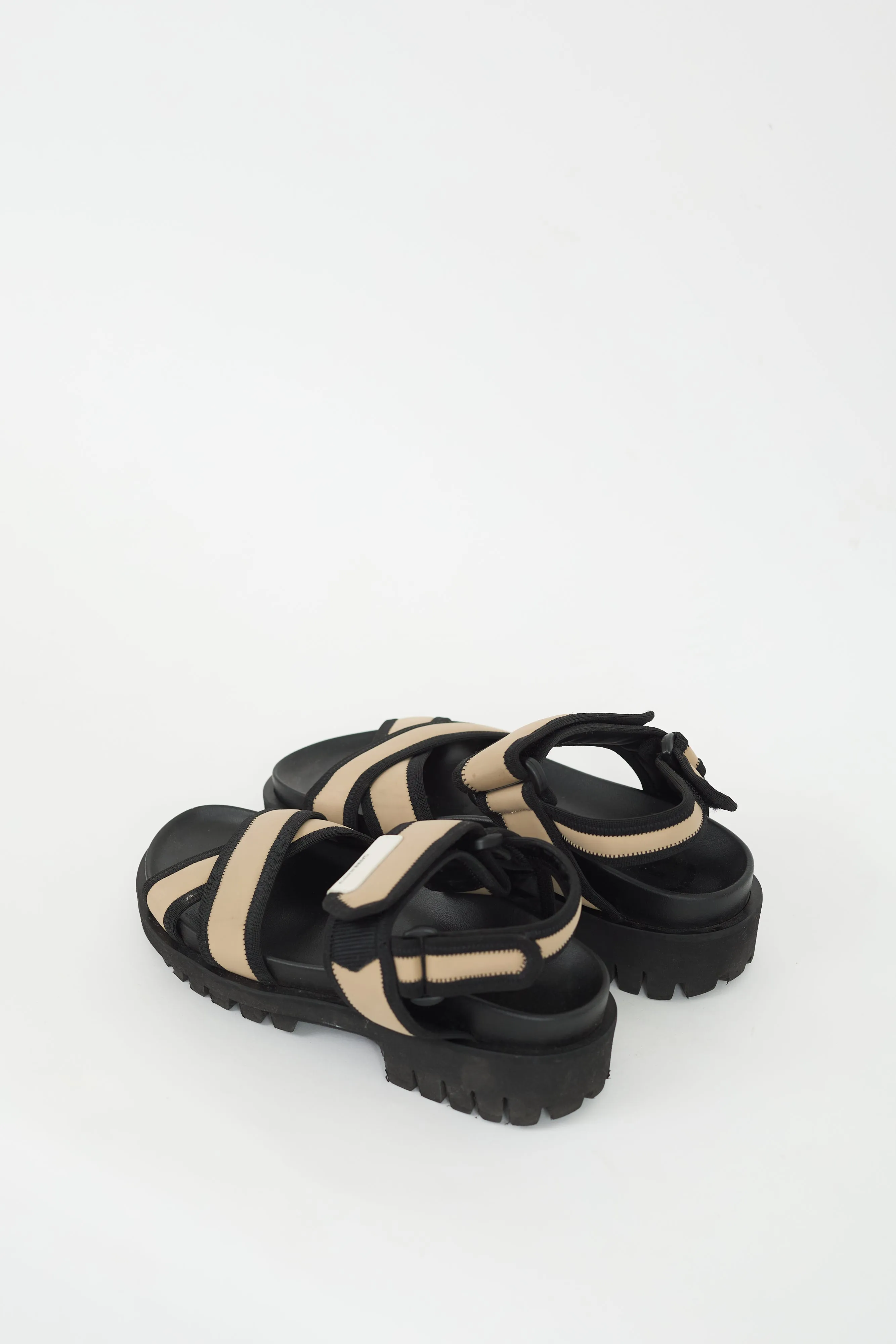 Black & Beige Hiking Sandal