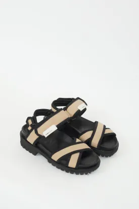 Black & Beige Hiking Sandal