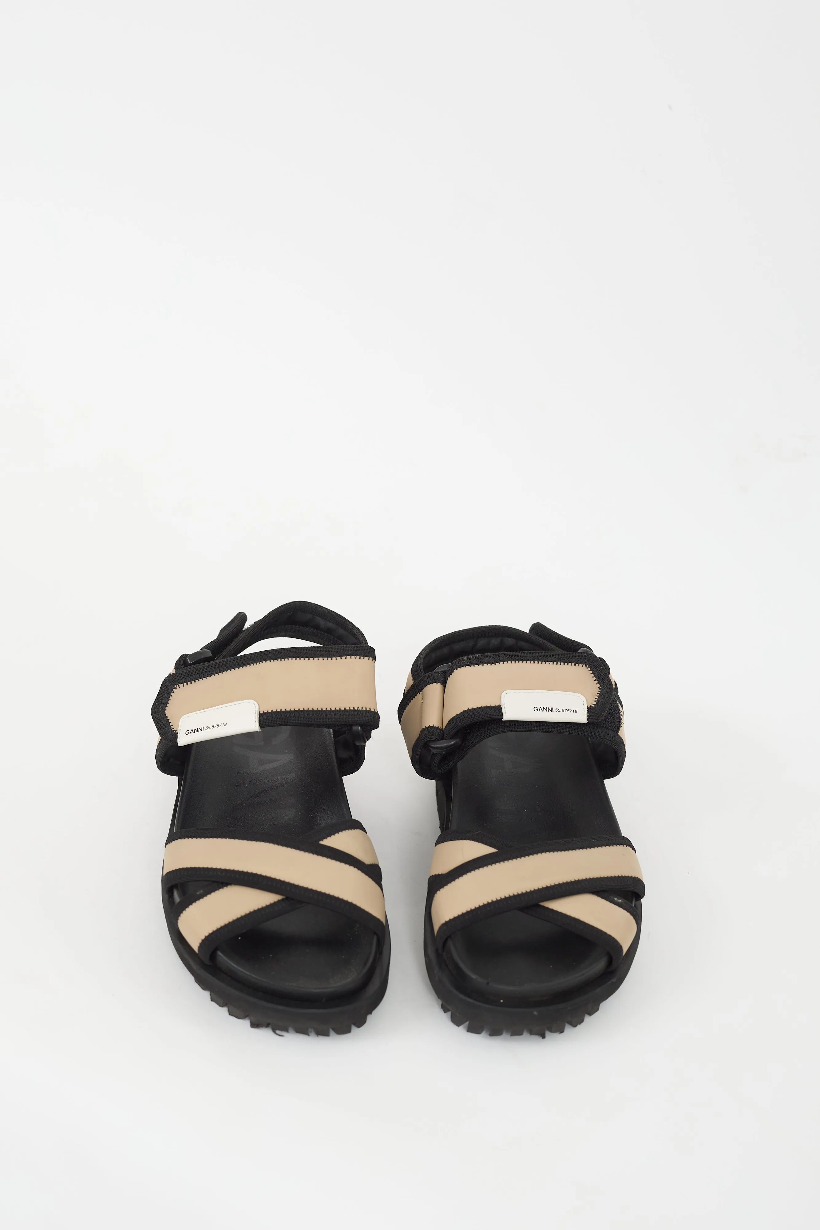 Black & Beige Hiking Sandal