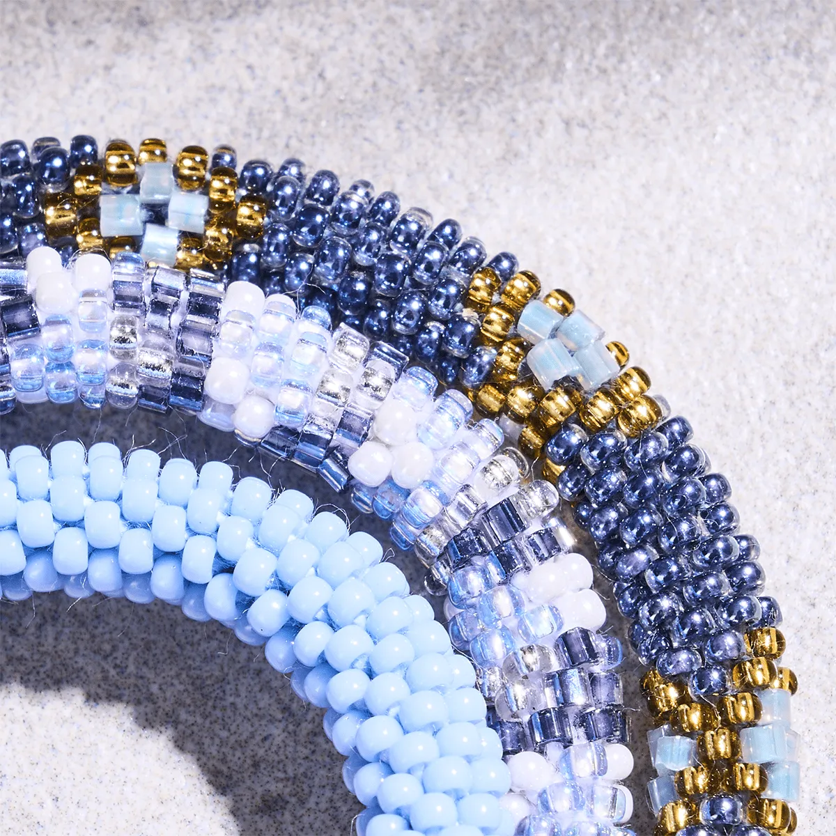 Blue Poppy | Himalayan Glass Bead Bracelet