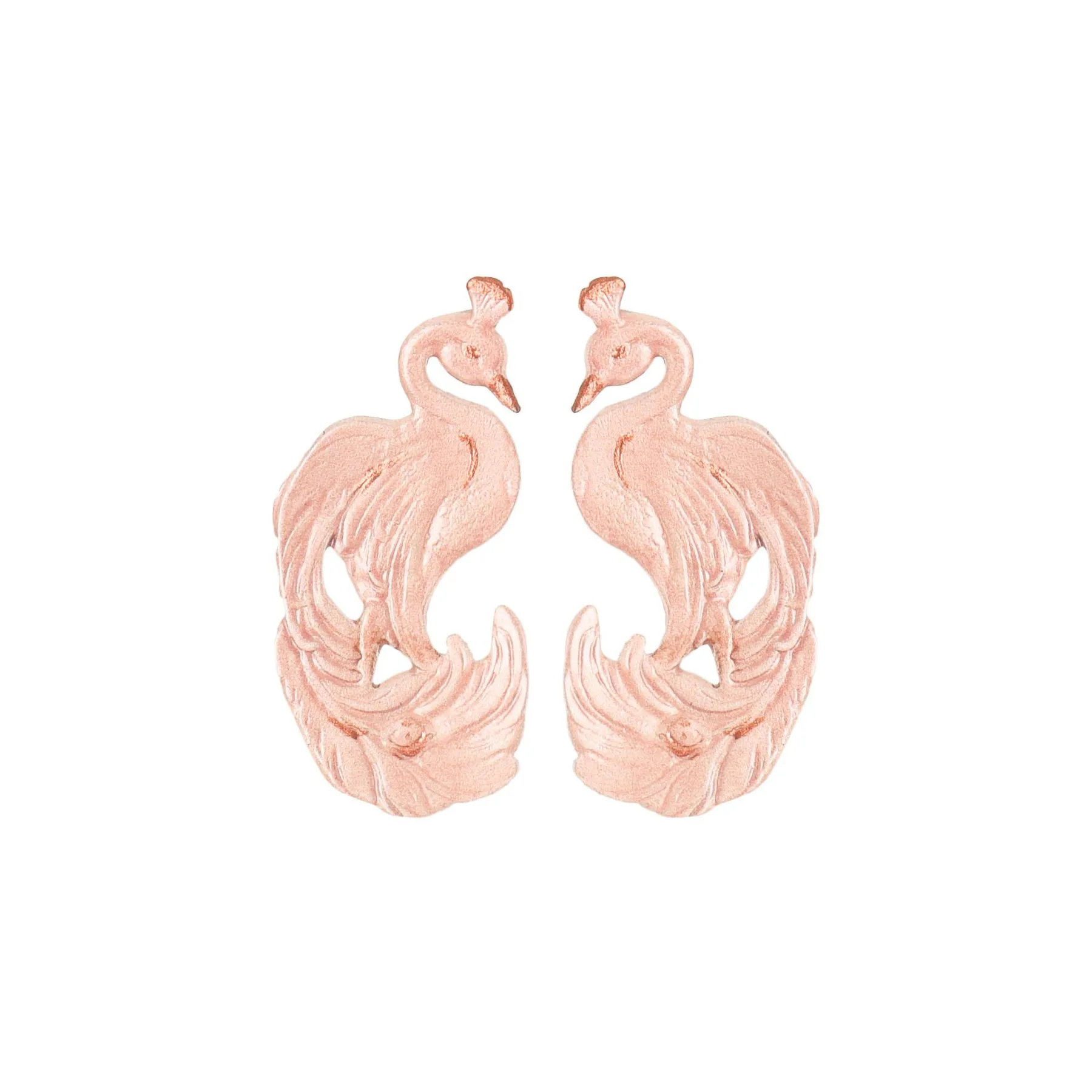 Blush Peacock Earrings