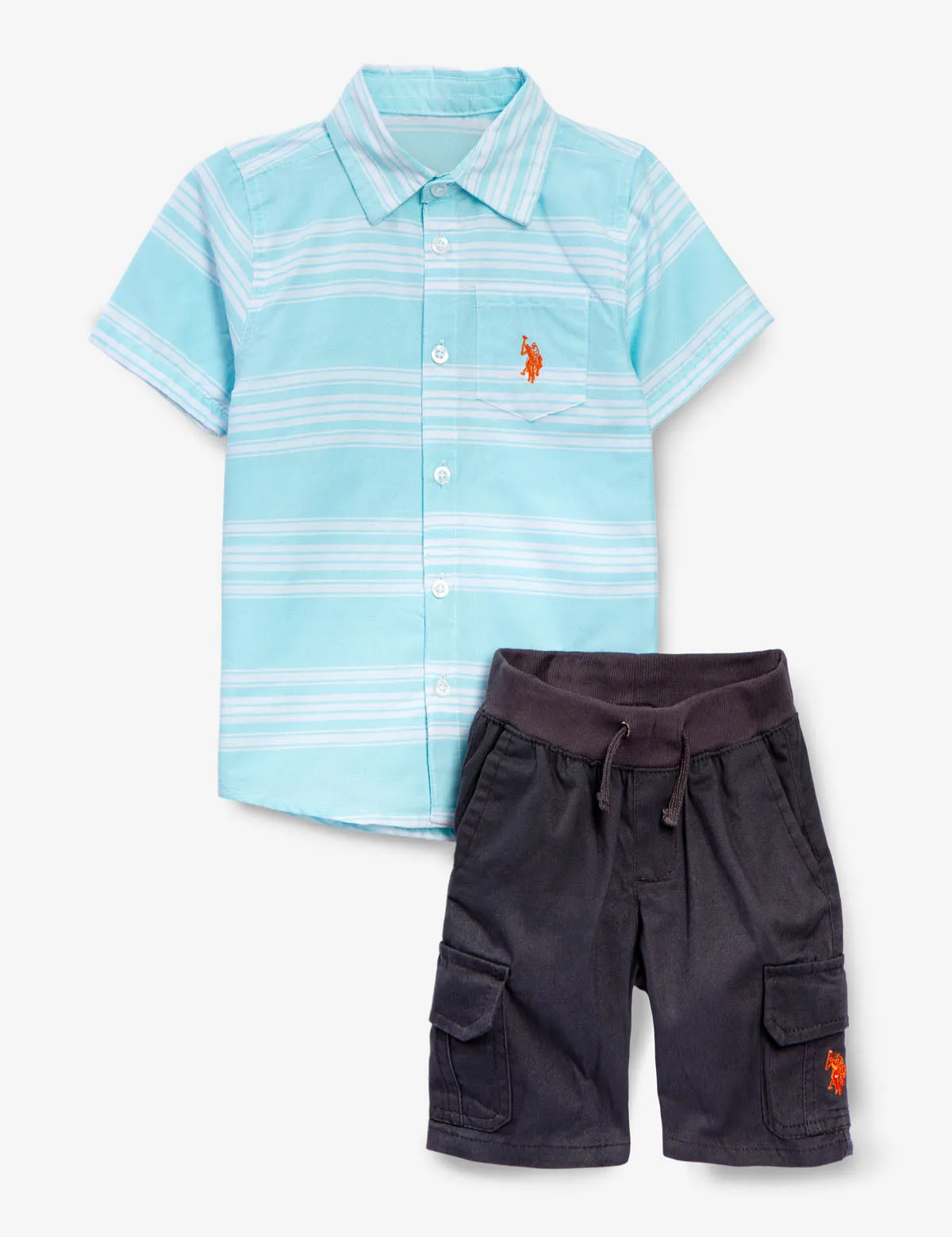 BOYS 2 PIECE SET - SHIRT & SHORTS