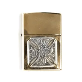 Brass Lighter with 20th Anniversary Cross