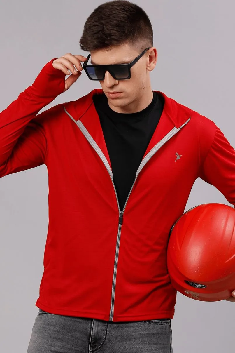 Bright Red - Sunblock Jacket