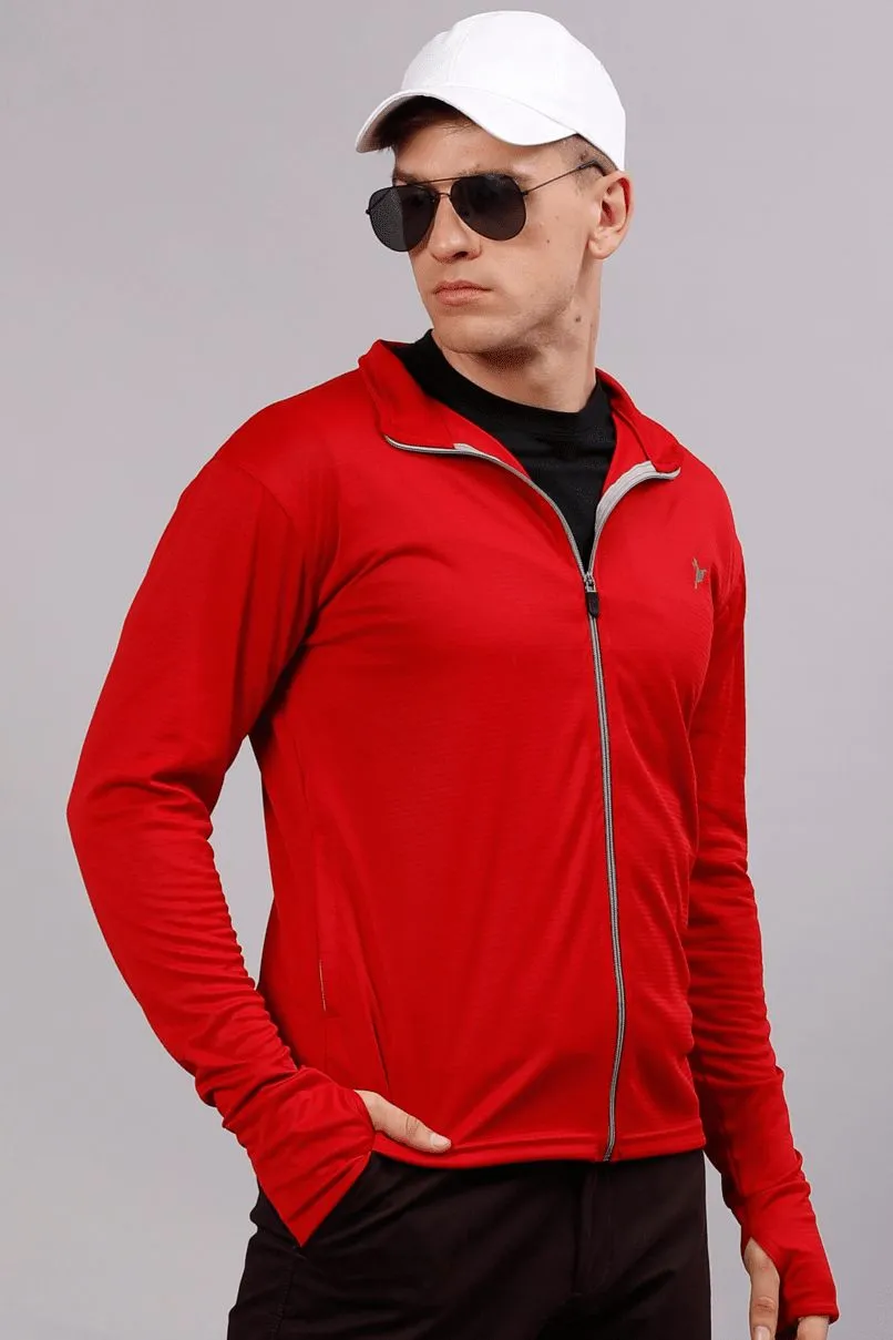 Bright Red - Sunblock Jacket