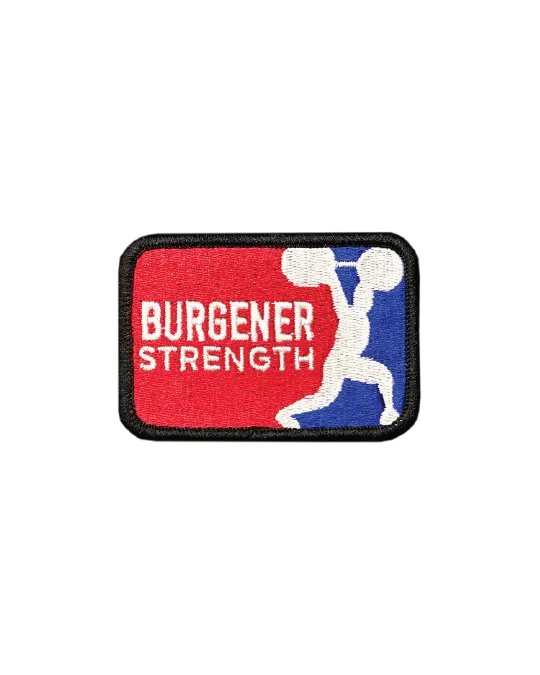 Burgener Strength Lifter Patch: Red