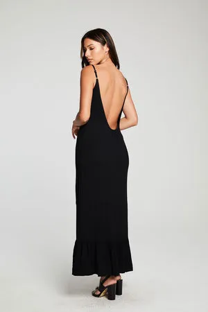 Chaser Heirloom Woven Tiered Low Back Maxi Sundress