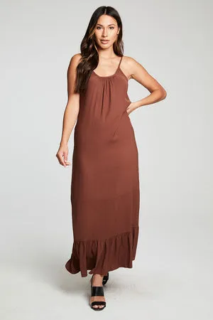 Chaser Heirloom Woven Tiered Low Back Maxi Sundress