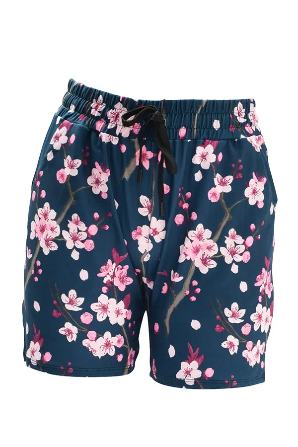 Cherry Blossom Jogger Shorts