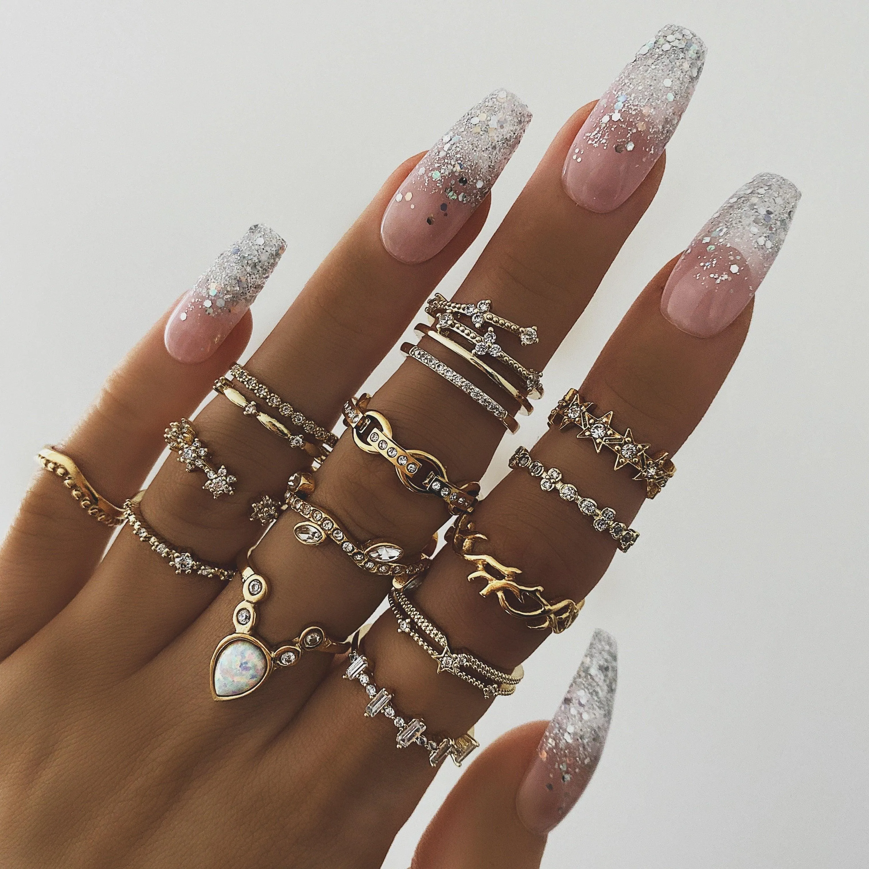 Chevron Midi Ring